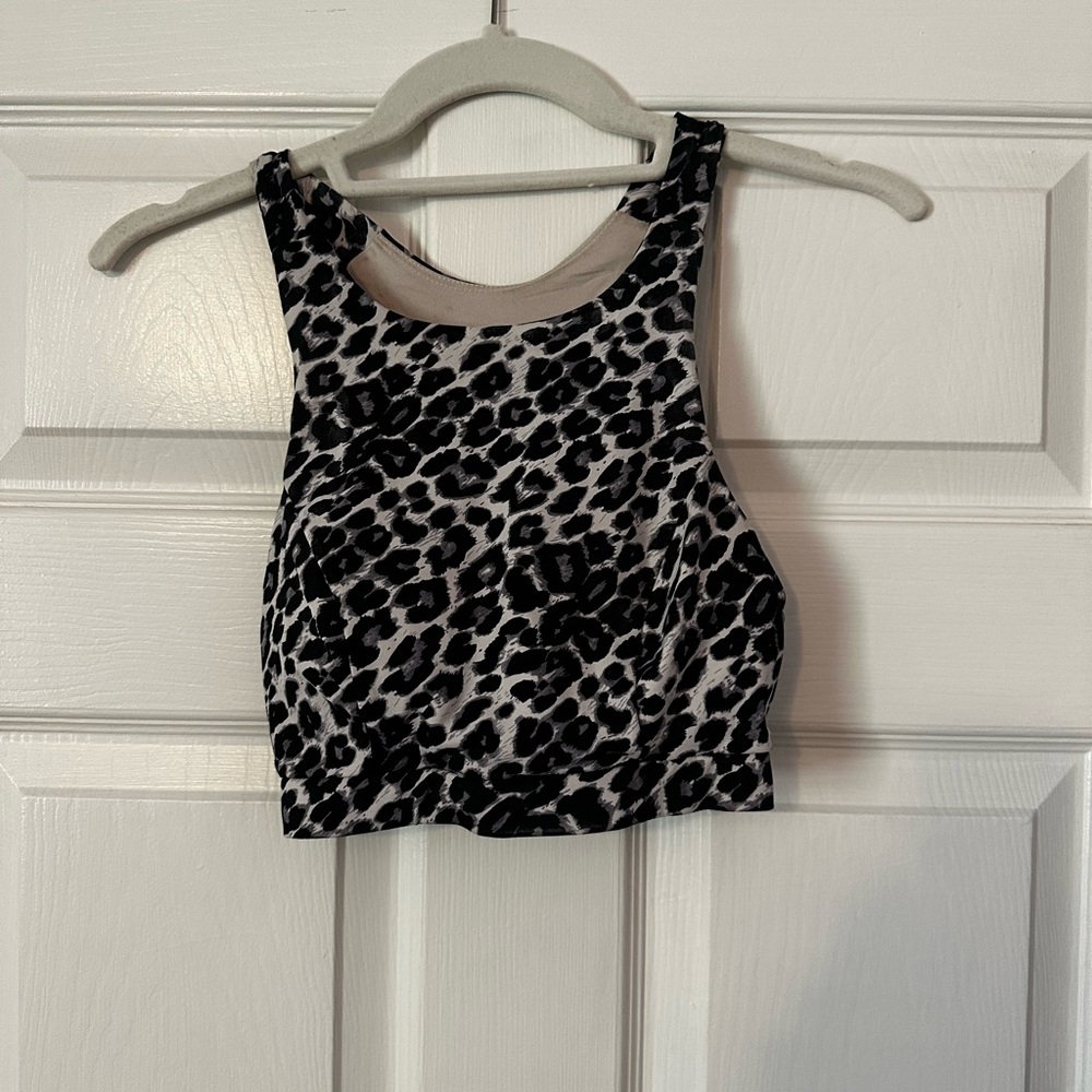 Leopard Print Exercise Bra